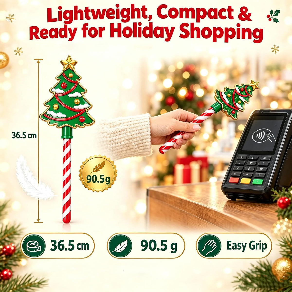 Chambered Jewels™ Christmas Tree Tap-to-Pay Wand