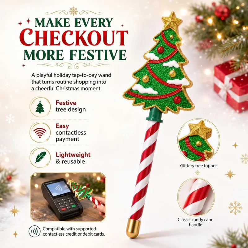Chambered Jewels™ Christmas Tree Tap-to-Pay Wand